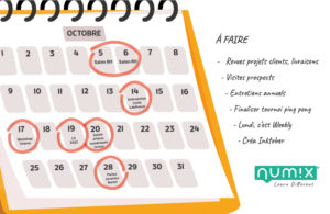 Lire la suite à propos de l’article Planning Octobre #Numix